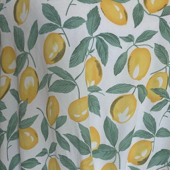 West Kei Lemon Print Sheer Tie Blouse Size XXL - Picture 4 of 4